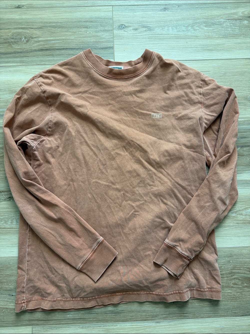 Kith Men’s Long Sleeve Crewneck Shirt - Rust